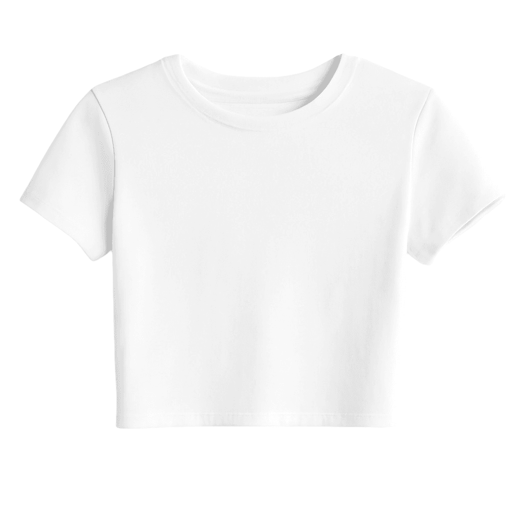 Crop top with short sleeve